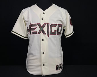 Mexico Baseball White Jersey Aztecas 2023 - Casaca de Mexico excellente calidad - great quality free shipping and free sticker included!