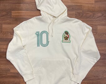 Mexico hoodie, sudadera de Mexico, sudadera crema y verde, Mexico hoodie, Mexico 1994 escudo free shipping!
