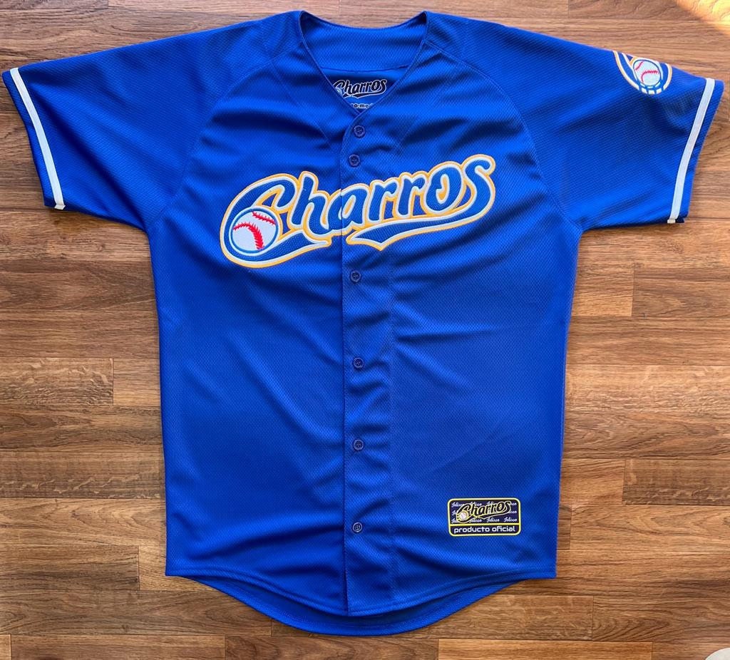 PLAYERA BEISBOLERA CHARROS DEL JALISCO JERSEY CULIACÁN CASACA BLANCA  GUADALAJARA 