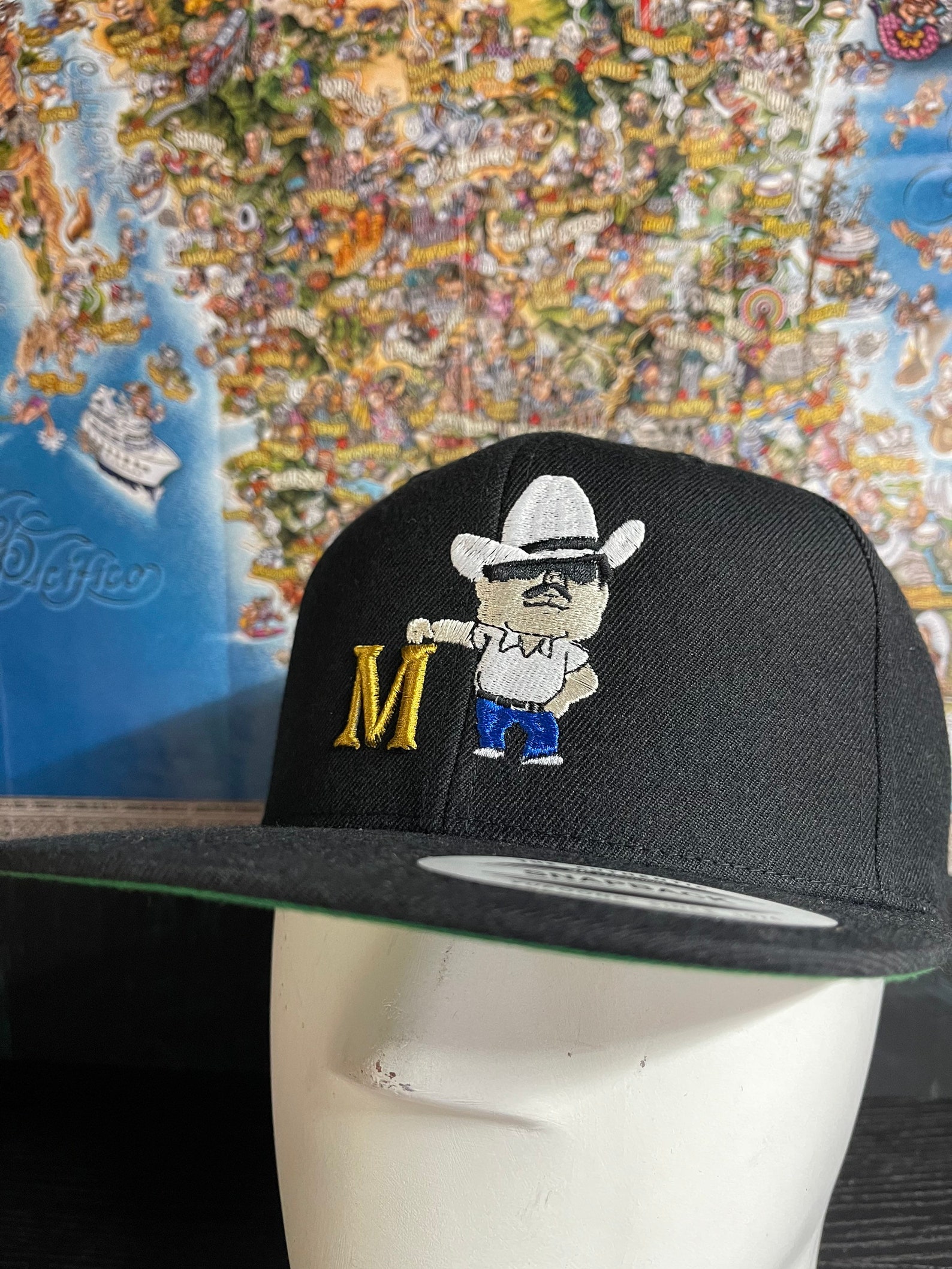 Mi Tío Mayo Zambada Gorra Snapback Black Flat Bill Cap Etsy