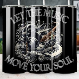 Musician 20 oz Skinny Tumbler Wrap, Straight/Tapered Design, Tumbler Png, Instant Digital Download ,Music Lovers Crafting Wrap