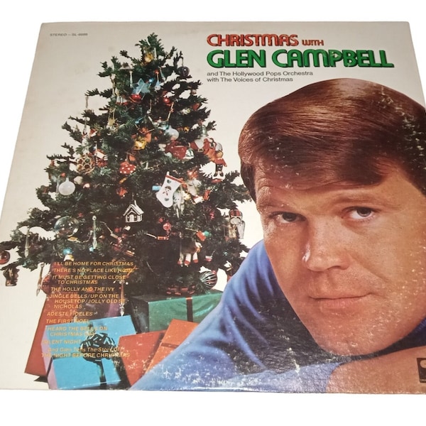 Glen Campbell And The Hollywood Pops Orchestra* With The Voices Of Christmas – Christmas With Glen Campbell vinyl record