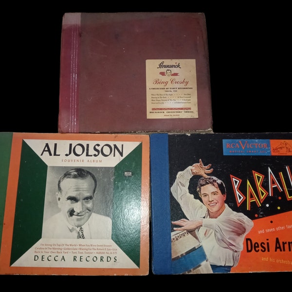 2 Shellac Box Sets , Bing Crosby – A Collection Of Early Recordings, Desi Arnaz And His Orchestra  Babalu'