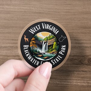 West Virginia Blackwater Falls Sticker or Fridge Magnet