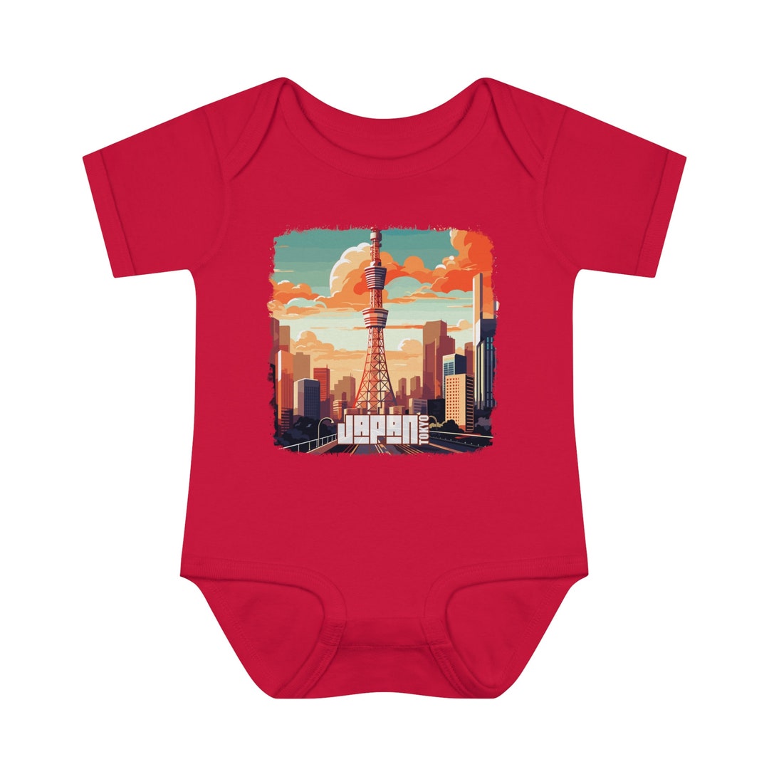 Tokyo Tower Japan Cityscape Baby Shirt Infant Babysuit Newborn Shirt ...