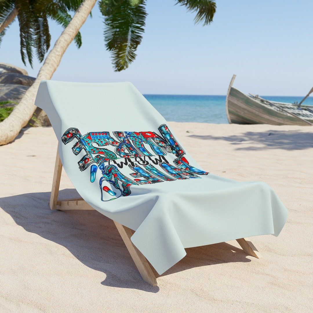 Nurse Mom Wife Beach Towel Light Nurse Life Nurse Mom Life Etsy