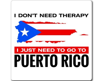 Puerto Rico-magnet: Semestervibbar, rolig present, Boricua-magneter, minnessak för resenärer, puertoricansk dekor