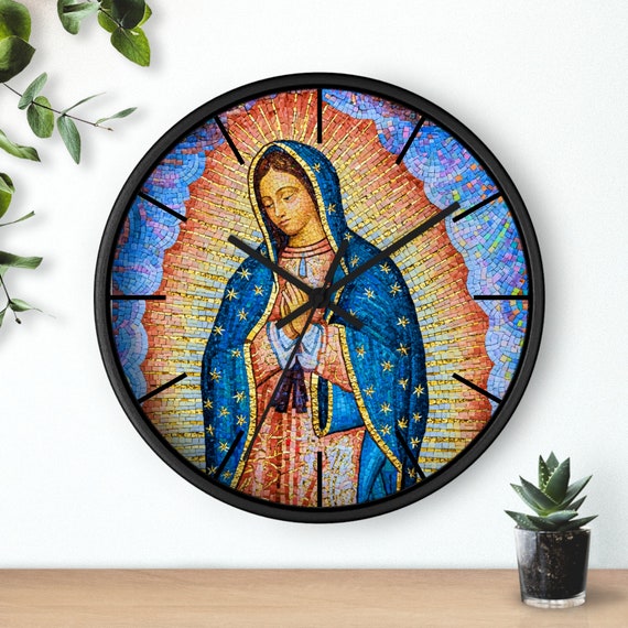Mary glass wall clock Mary glass wall clock