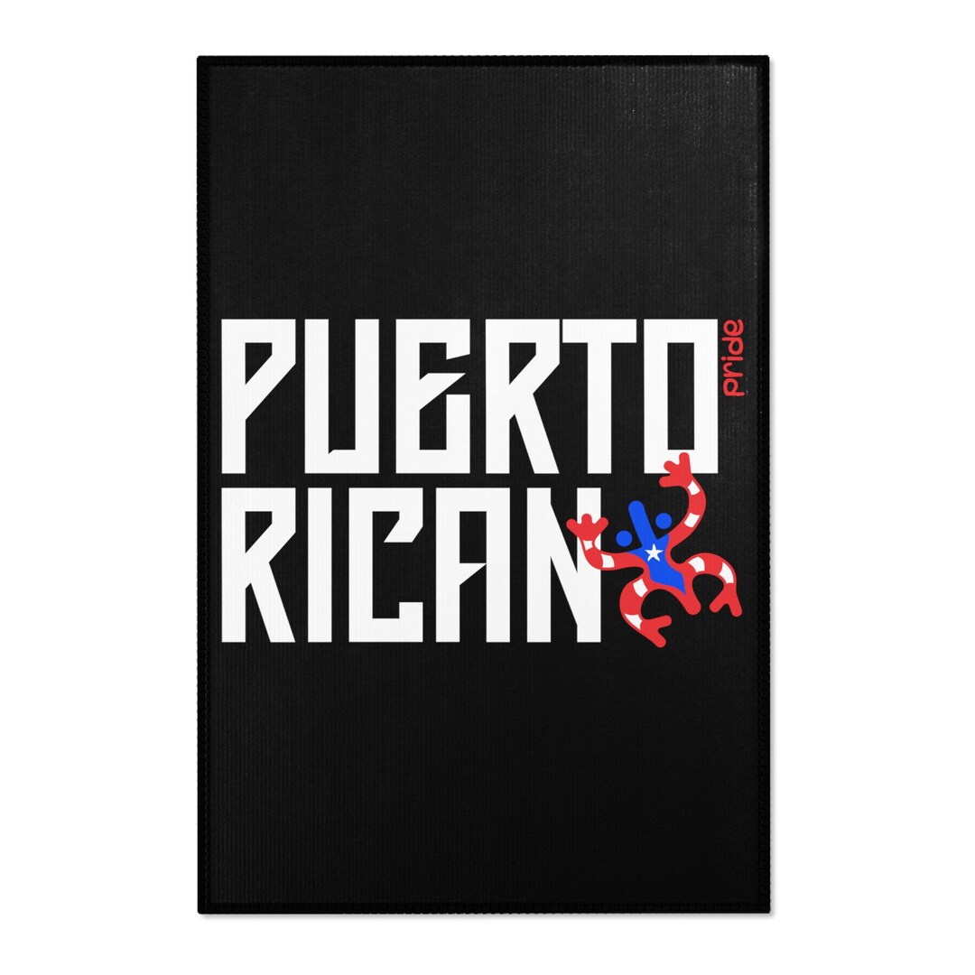 Puerto Rican Rug Designs Puerto Rican Coqui Pride Area Rug Home Decor Dark - Etsy