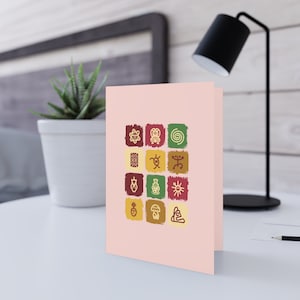 Taino  greetings cards (matte paper) light - Taino Boricua - Puerto Rico - Puerto rican pride - Boricua Orgullo - Puertorriqueño