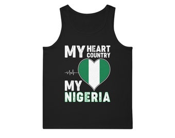 Nigeria Pride Tank Top Shirt - Unisex Tank Top T-Shirt - Nigeria Xmas Gift - Nigerian Flag - Nigeria Shirt