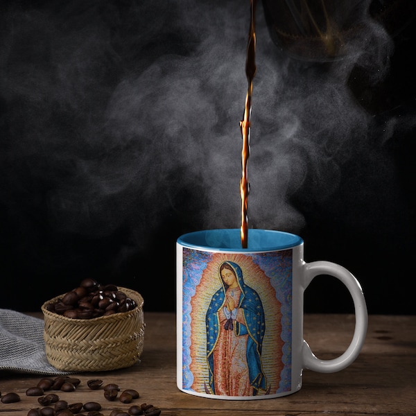 Lady Guadalupe  Coffee Mug, 11oz - Virgin Mary - Nuestra Señora de Guadalupe - virgen de guadalupe- tasse virgin maria - virgen
