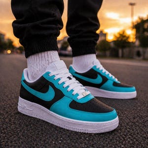 Nike Air 1 Turquoise - Etsy display picture 1