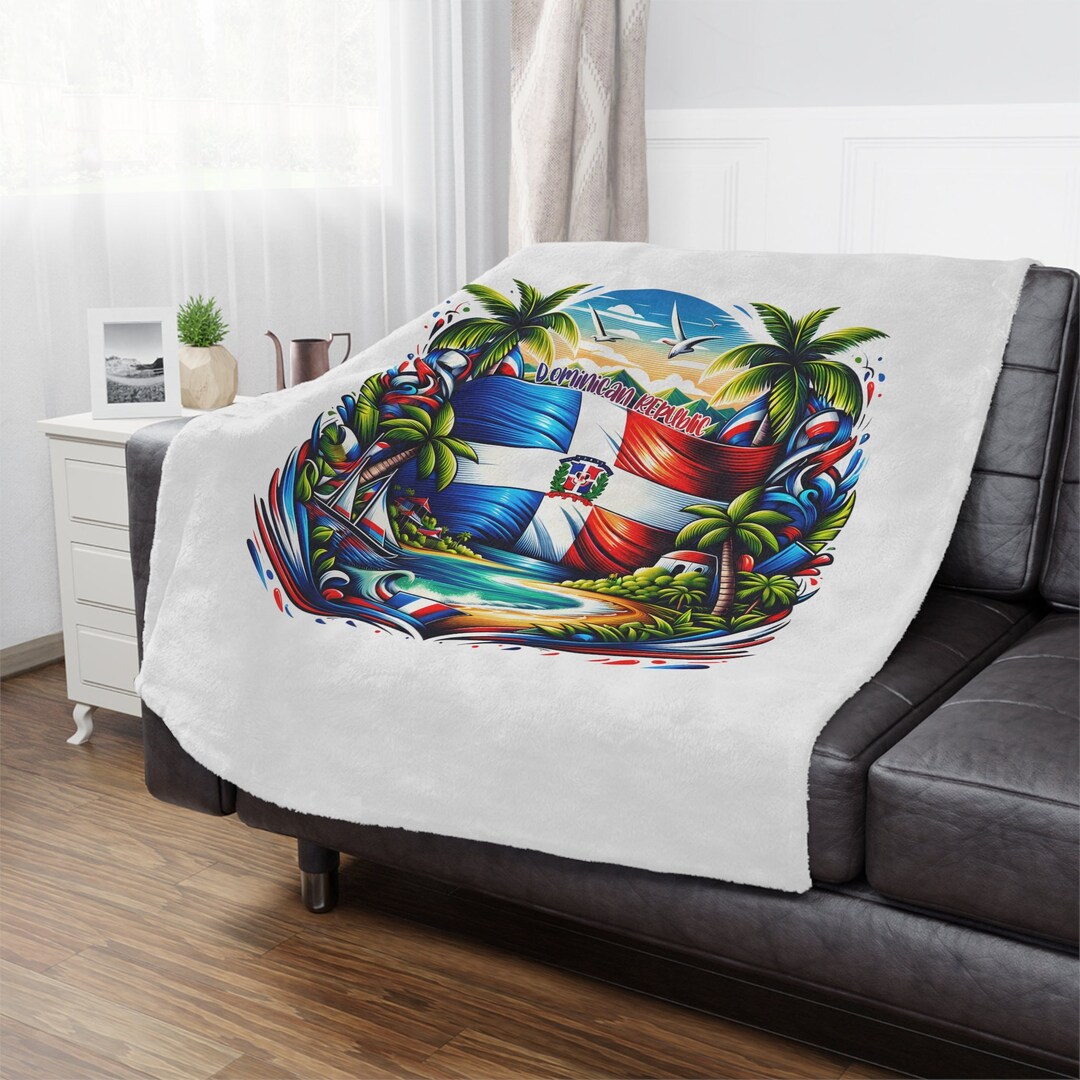 Dominican Republic Pure Life Minky Blanket Light Etsy