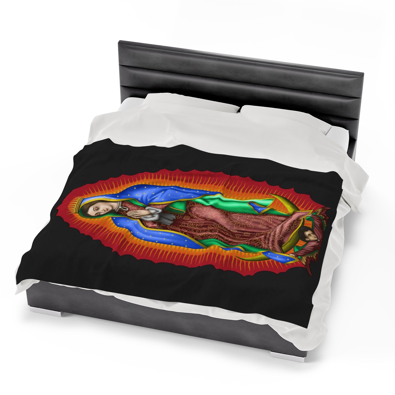Our Lady of Guadalupe Blanket Virgen De Guadalupe Frazada Etsy