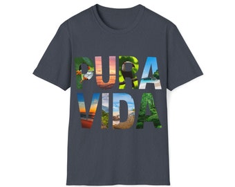 Pura Vida Mens T-shirt - Costa Rican Vibes - Costa Rica Gift