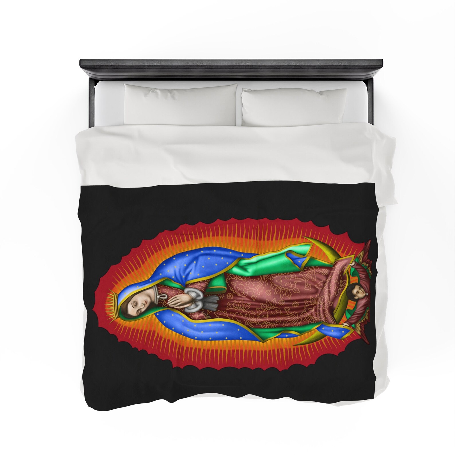 Our Lady of Guadalupe Blanket Virgen De Guadalupe Frazada Etsy