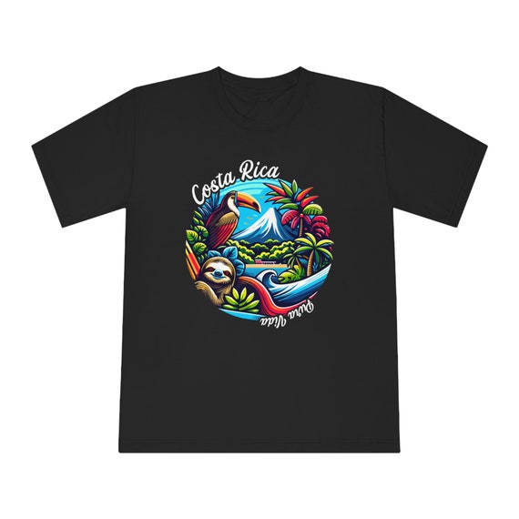 Costa Rica Sloth Volcano Toucan Souvenir T-Shirt Costa Rica Sloth Volcano Toucan Souvenir T-Shirt