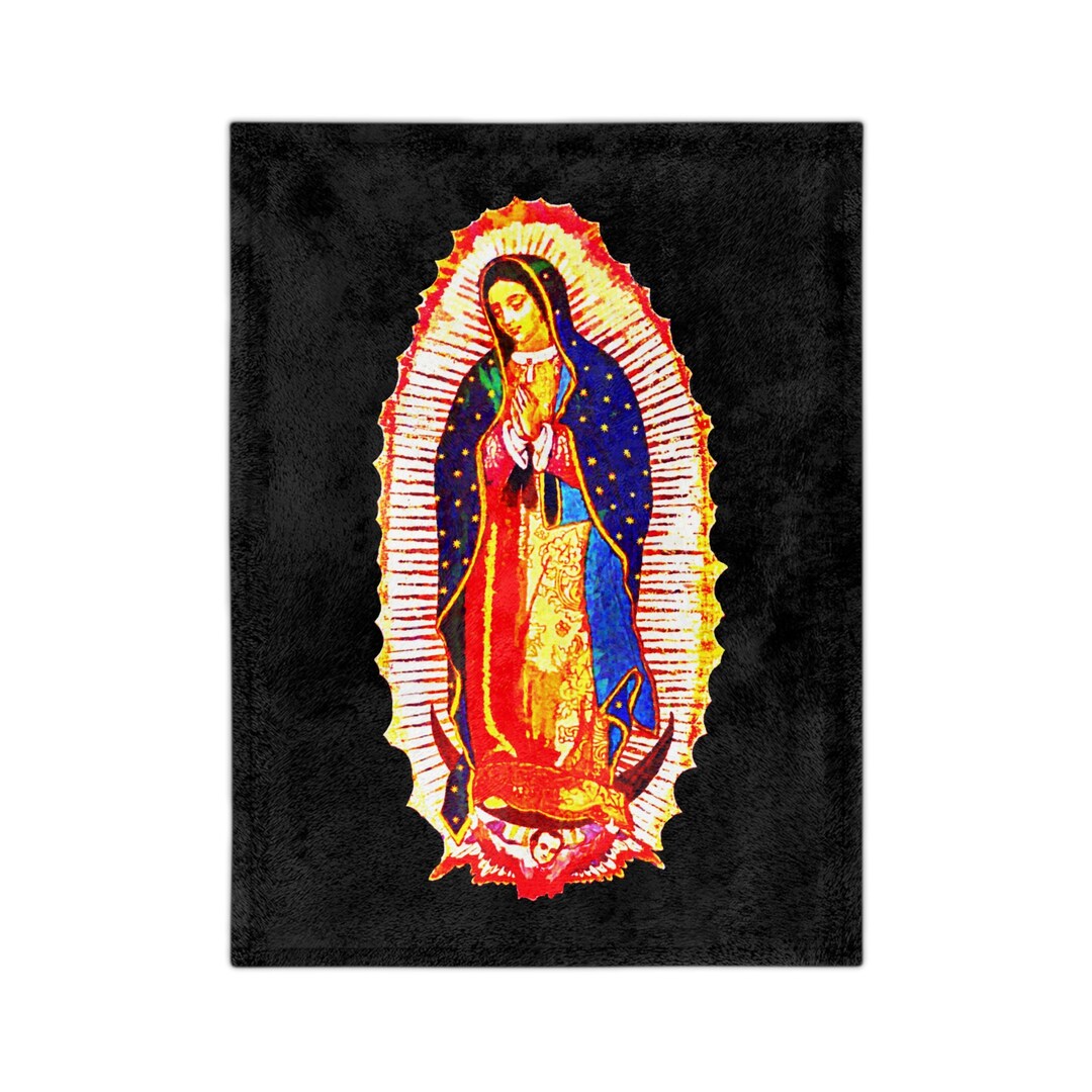Our Lady of Guadalupe Blanket Virgin Mary Blanket Etsy
