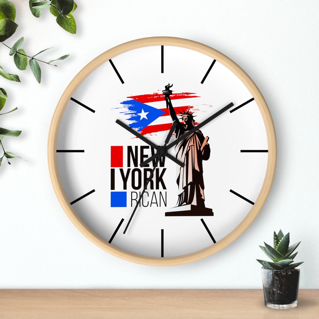 Puerto Rico Wall Clock Puerto Rico Sign Boricua Bandera PR Etsy