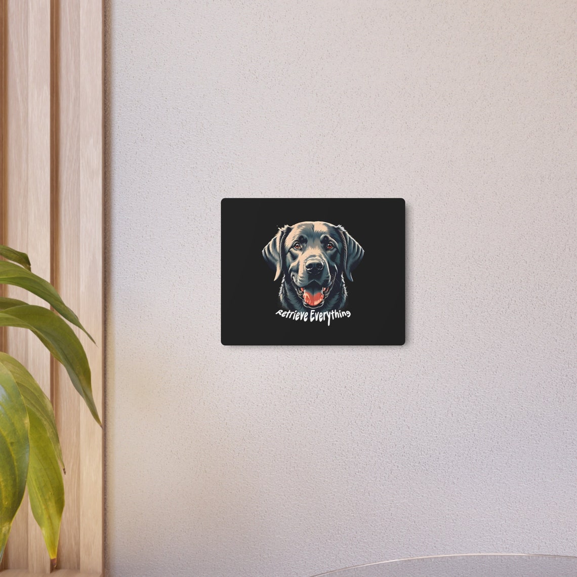 Labrador Retriever Metal Print Art Piece Dark Labrador Dog Etsy Canada