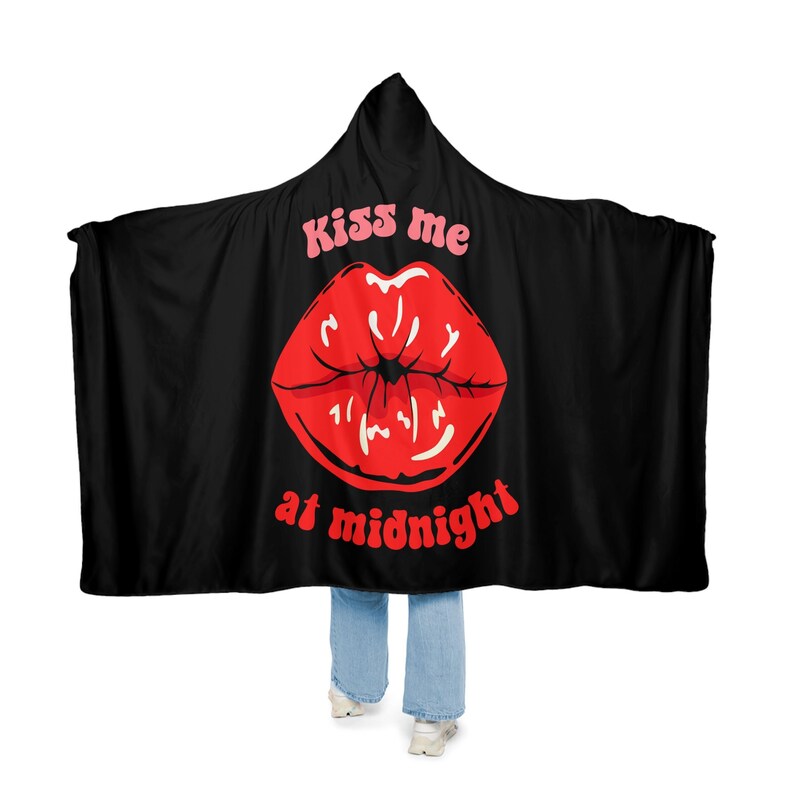 Kiss Me at Midnight New Year Eve Snuggle Blanket Dark New Etsy