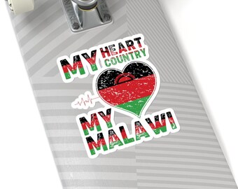 Malawi Africa stickers ( kiss-cut ) light - Malawi - etiqueta engomada
