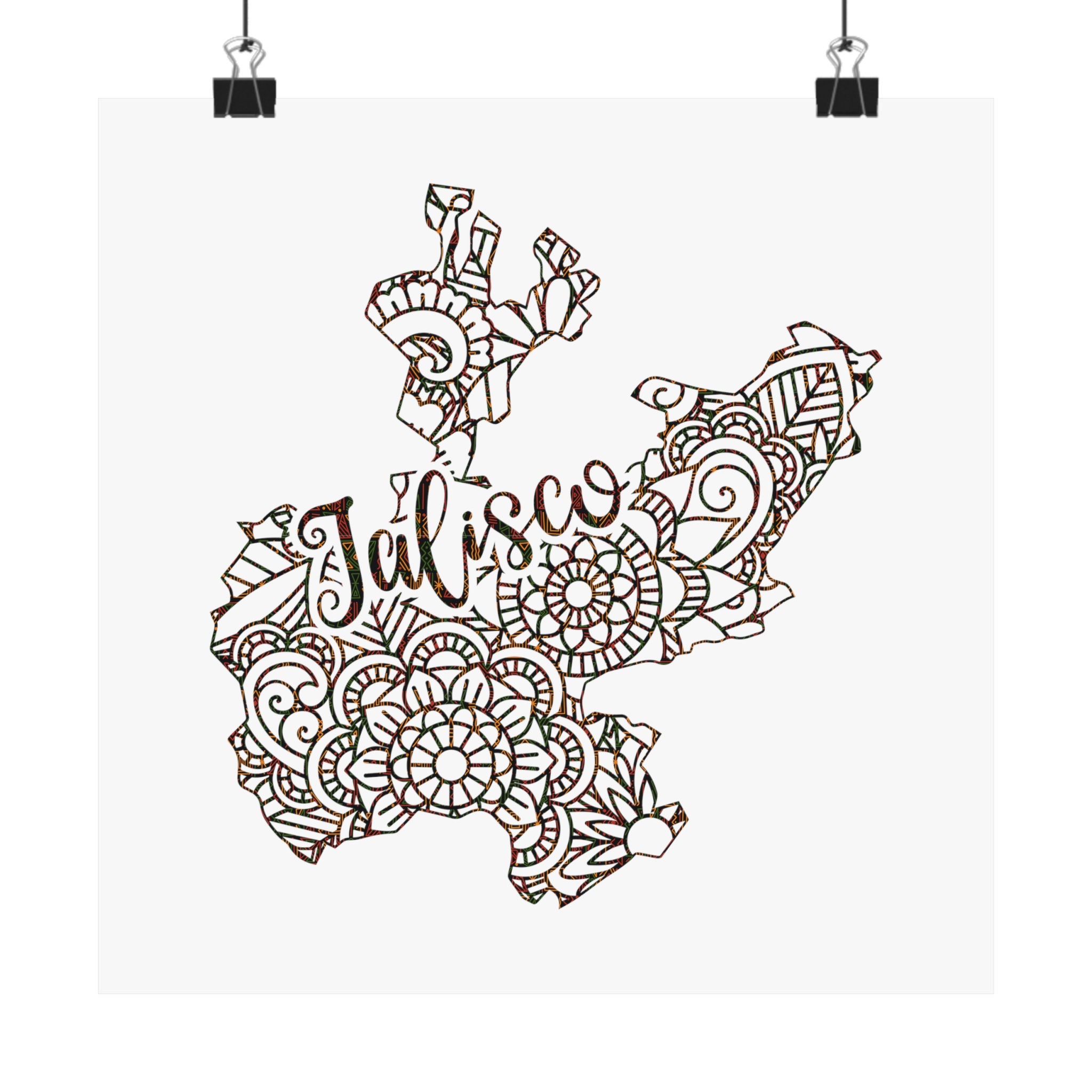 Jalisco Mexico Map Poster Wall Art Decor Jalisciense Pride - Etsy