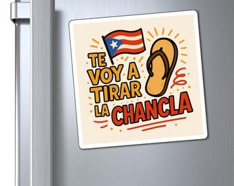 Rolig Puerto Rican Chancla magnet Boricua dekor Puerto Rican kylskåpsmagnet