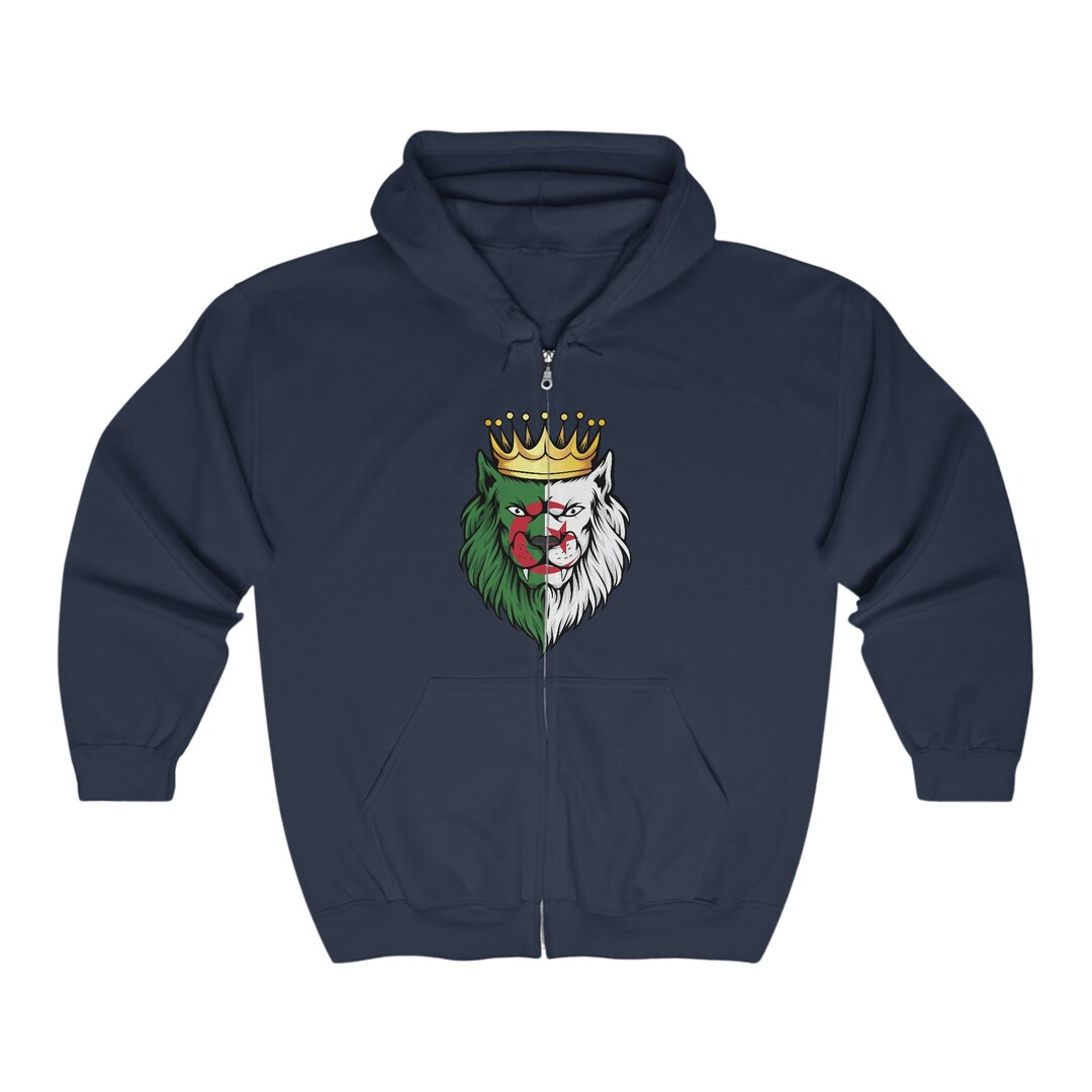 Algeria Kid Wearable Blanket Hoodie with National Emblem and Map Design TS04 main image 1