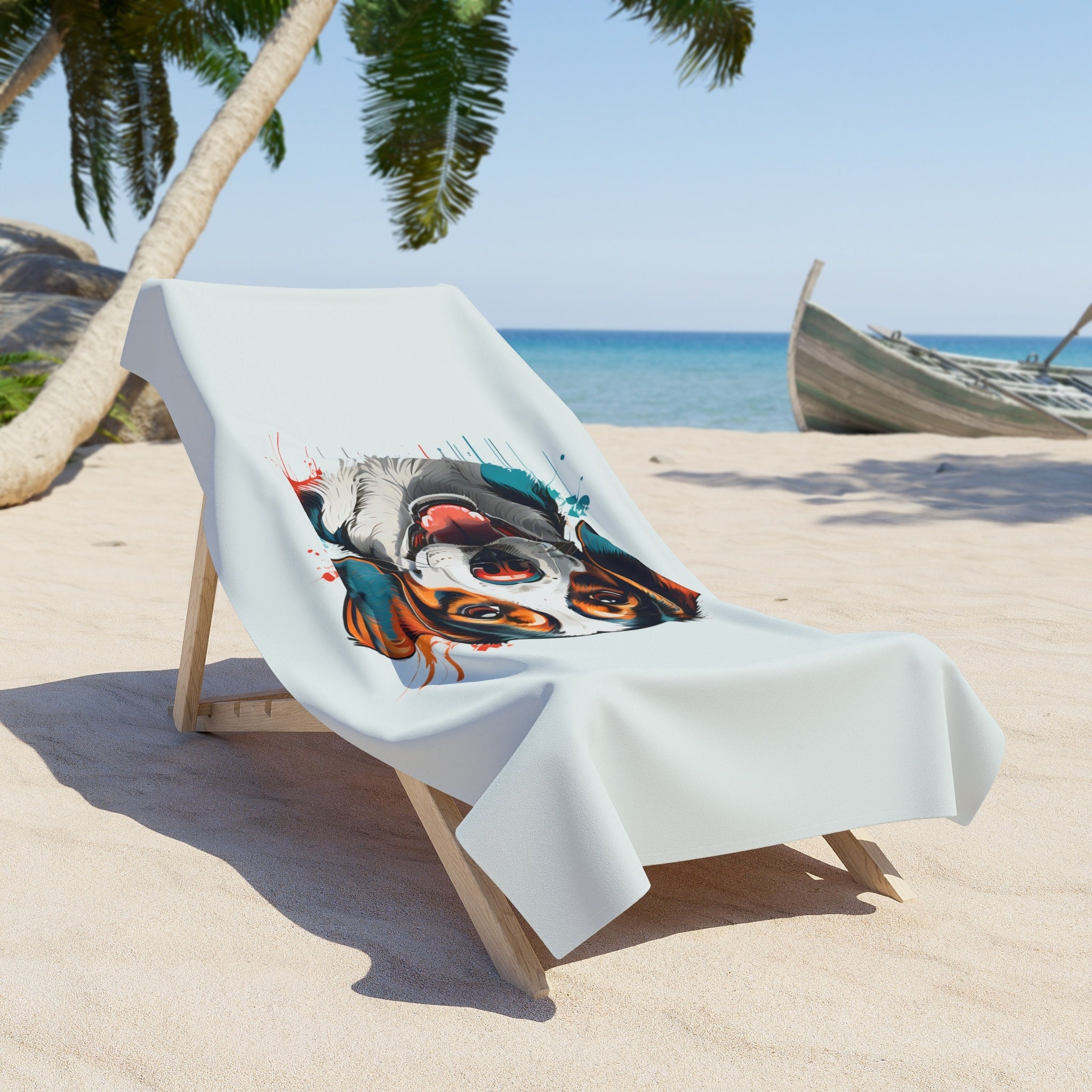 Beagle beach towel discount