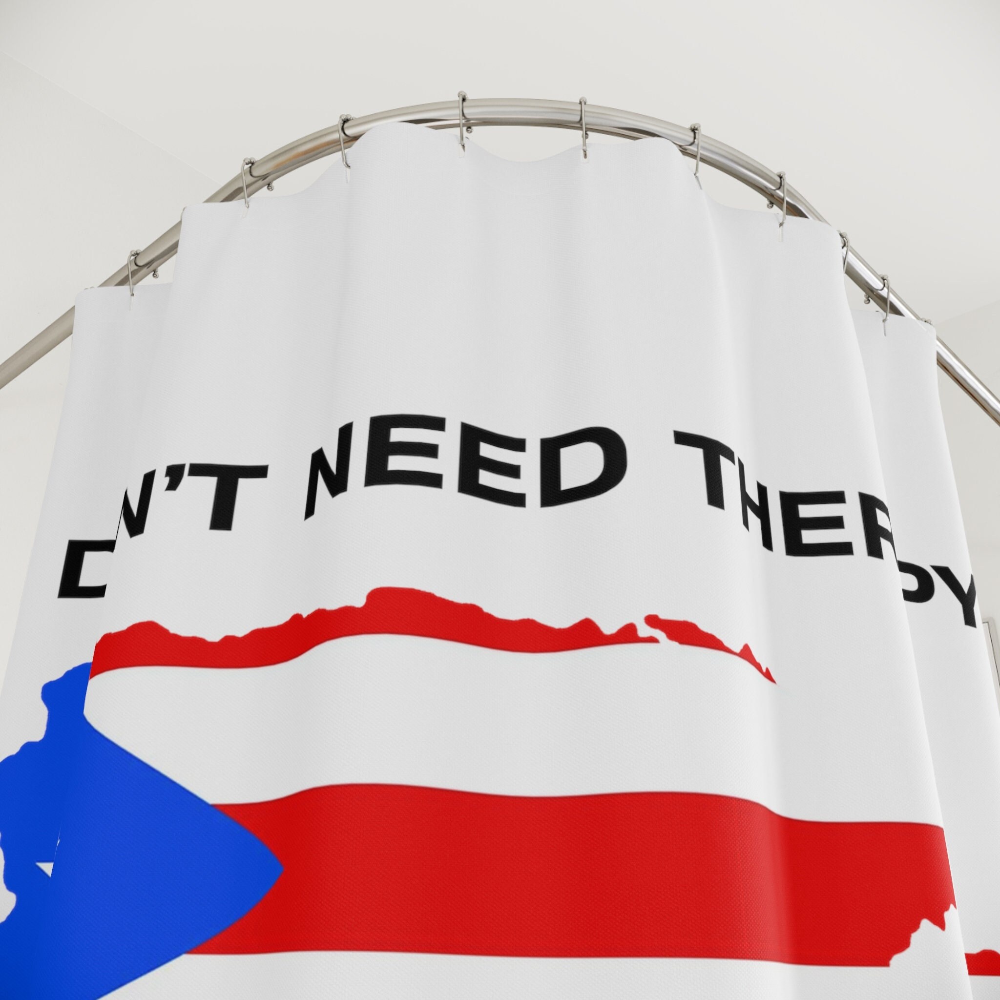 Visit Puerto Rico Shower Curtain Bathroom Accessories Light Puerto