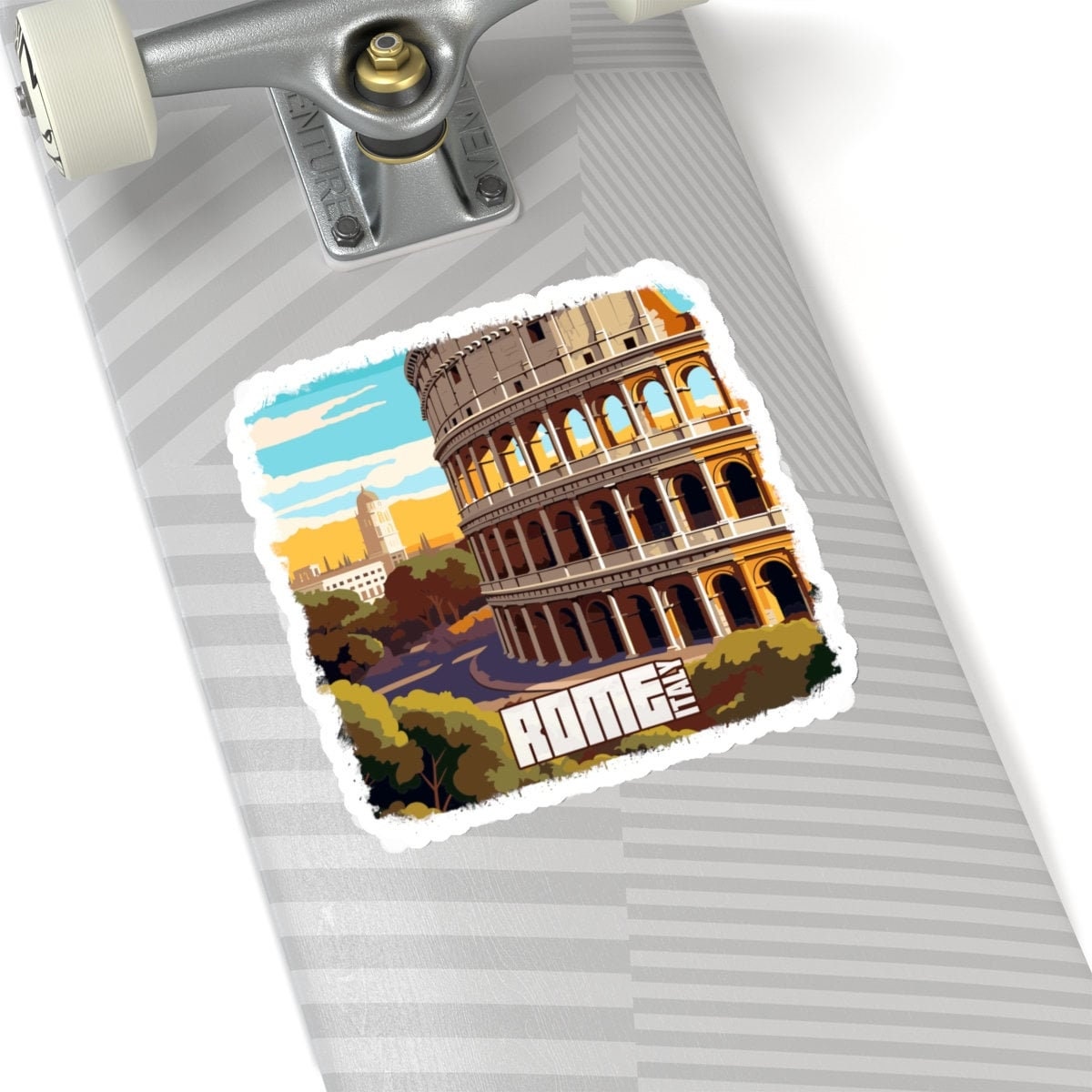 Colosseum Rome Sticker The Colosseum Stickers ( Kiss-cut ) Dark - Rome Italy Colosseum ...