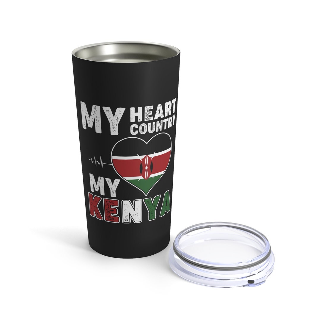 Kenya Stainless Steel Tumbler Vacuuminsulated Thermos Cup Dark Kenyan