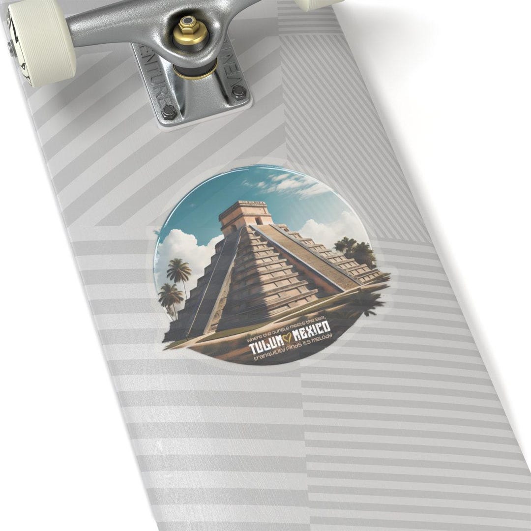 Tulum Mexico Mayan Pyramid Stickers ( Kiss-cut ) Light - Etiqueta ...