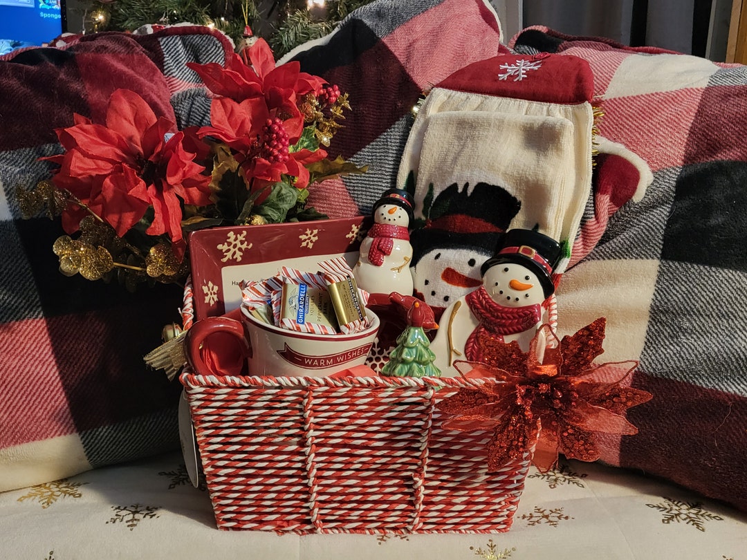 Snowman Gift Basket Etsy Canada