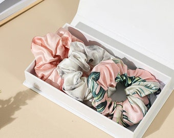9 COLOURS | 100% Mulberry Silk Scrunchies | Headband Scrunchy | Silk Hair Tie | Pure Silk Scrunchie | Silk Scrunchie