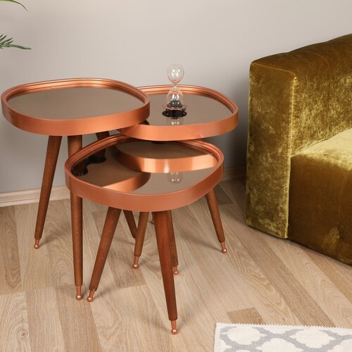 Primera Nesting Tables Oak Coffee Table Club Table Deltoid Etsy