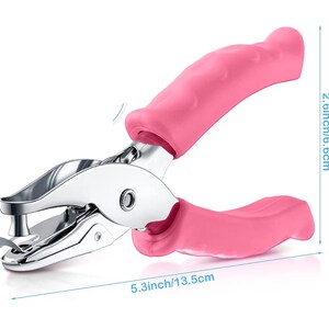 Uxcell 1/8" Single Hole Punch Handheld Hole Puncher With Soft Grip Circle Shape Metal Paper Puncher Green