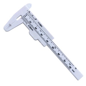 Plastic Caliper Measuring Tool White 80 mm - 3 in