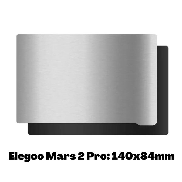 Mars 2 Pro Resin Build Plate and Magnetic Sheet, 140X84mm Resin Flexible Steel Plate Flex Bed
