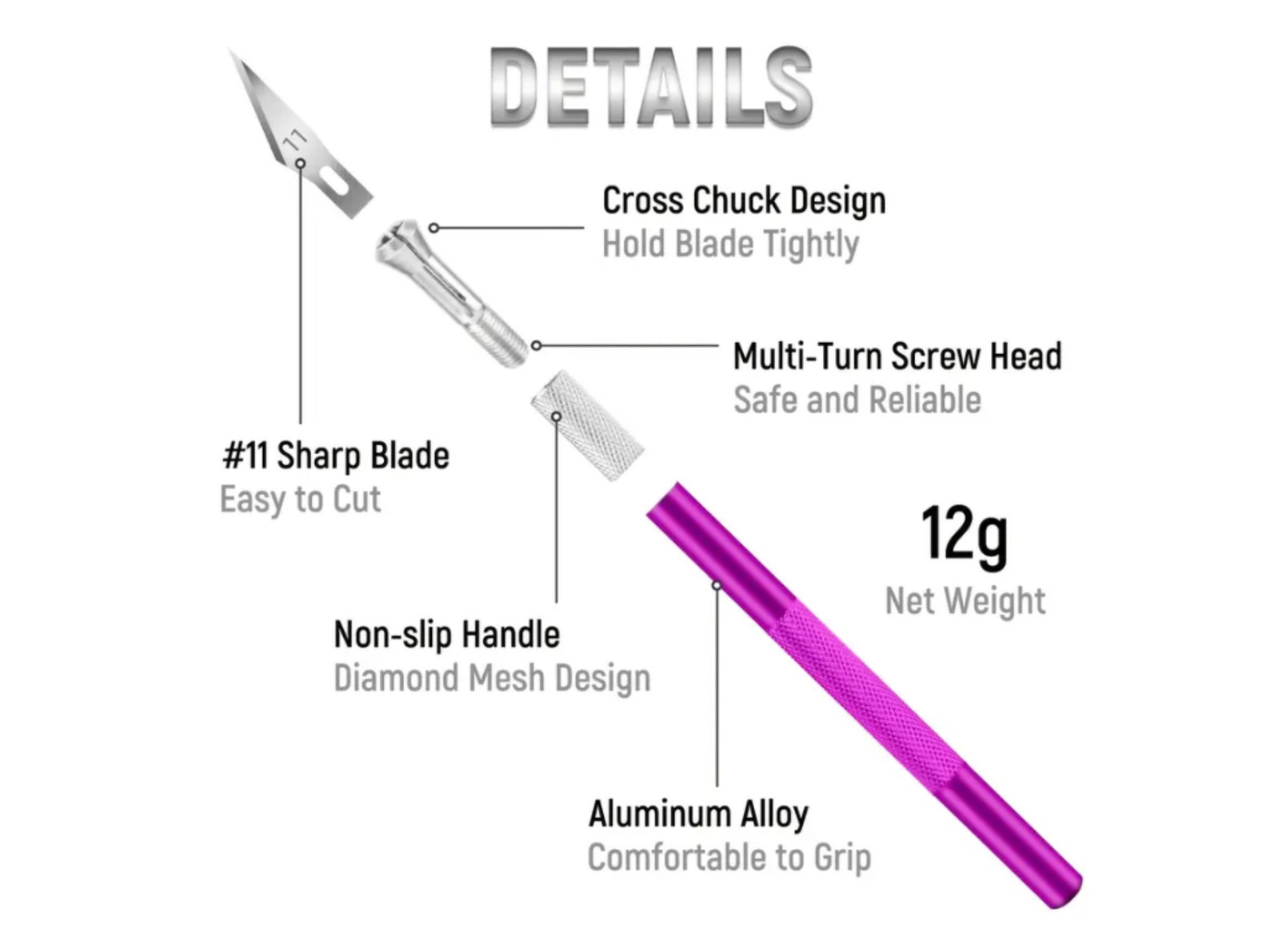 Stainless Steel Exacto Knife Sharp Precision Hobby Knife Craft Knife Etsy