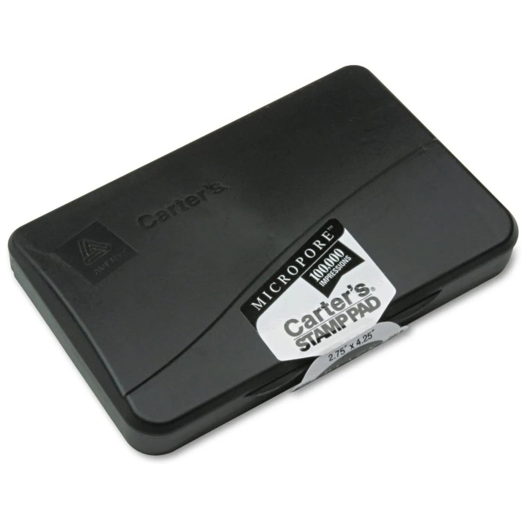 Carter's® Foam Black Stamp Pad, 2.75 x 4.27, 3 Pack (25603)