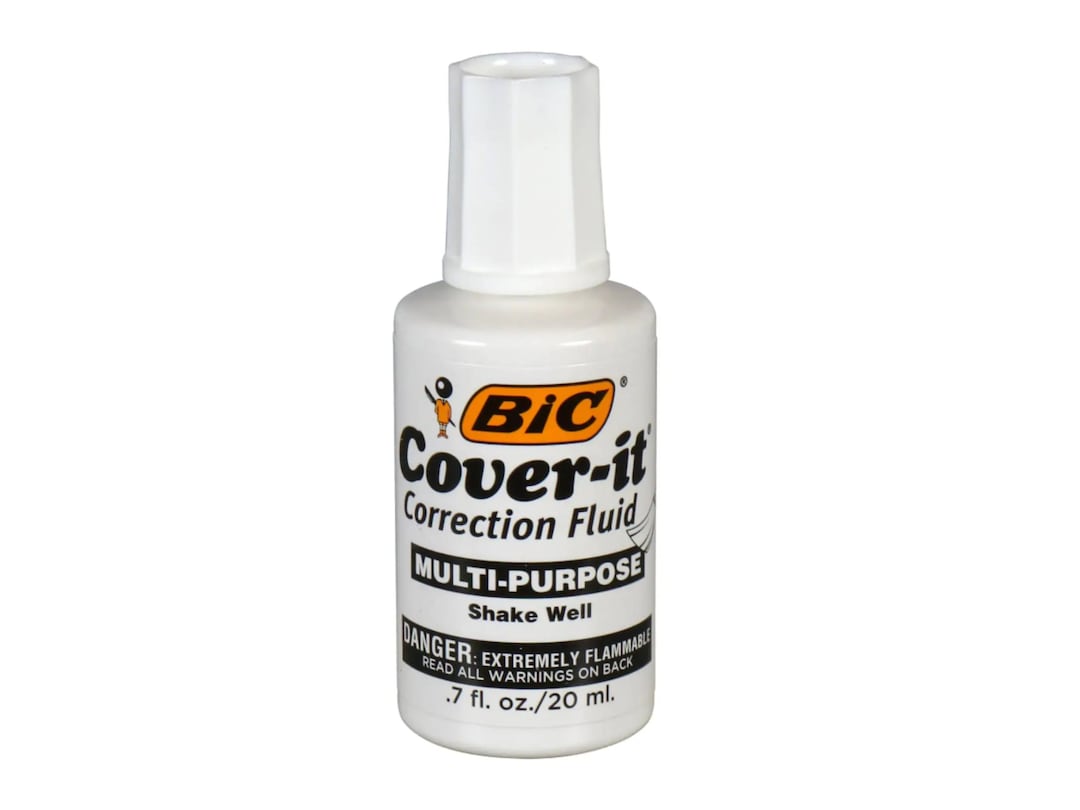 Bic Multipurpose White Correction Fluid White Out 20ml Etsy
