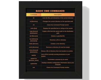 CMD Command Cheat Sheet for Everyday Use