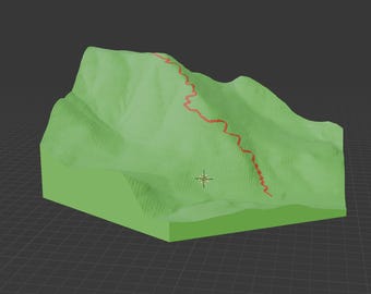 Elevation Everest Topo Sculpture - Topographic style sculpture - Ultramarathon