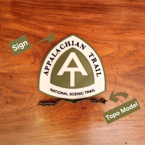 Appalachian Trail Sign - Hiking Trail Route - Trail Route - Personalization