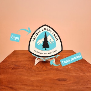 pazifische Crest-Wanderweg-Zeichen -Wanderweg-Strecke - Personalisierung