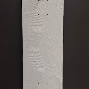 Wavy plaster skateboard deck wall art