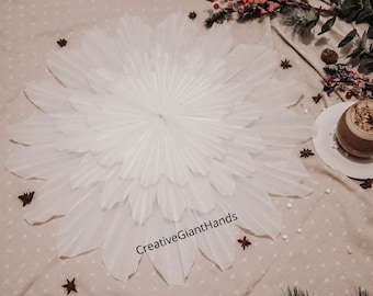 Scandinavian flower template - DIY Paper Snow Flower Template